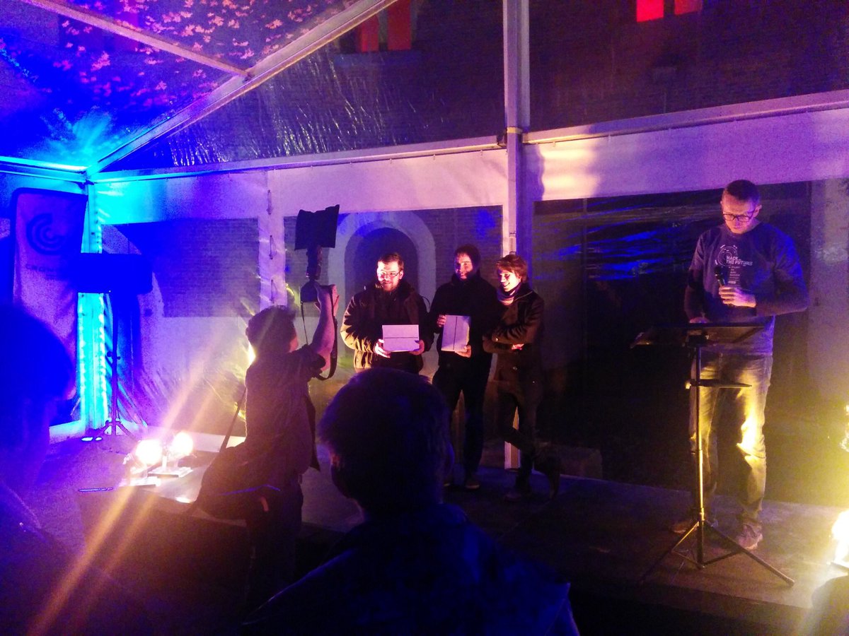 craftworkz_be's tweet photo. We have a winner! Congrats to Olivier and Glenn! #htf2016 #hackthefuture #iot #ai https://t.co/EMgR2Z8wrT