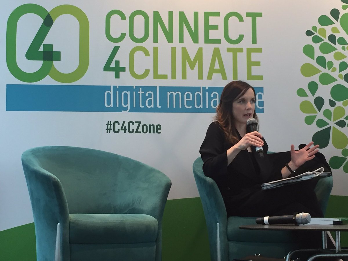 Connect4Climate's tweet photo. "It has been made a huge effort for the last 10 years to link #climatechange and human rights" Siobhan Lankford #c4czone https://t.co/Yz9Rxn0BUk
