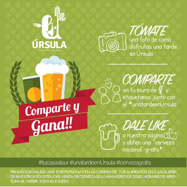 ¡Comparte y gana con #Úrsula!😎😉