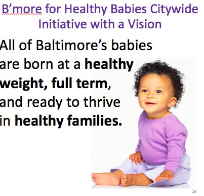 CommunitySeeker's tweet photo. B'more for Healthy Babies- Healthy babies city-wide initiative with a vision in 2 communities. Ensures all babies born are ready to thrive. https://t.co/1zvteQsPew