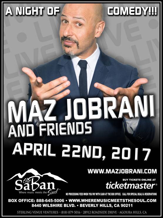 MazJobrani's tweet photo. Excited to announce my next big show in #losangeles at #Saban theater in April. This is gonna be a hot show! Tix at https://t.co/kXbF4ofGtb https://t.co/pEECzscW47