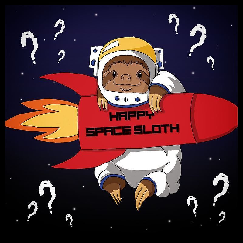 HappySpaceSloth tweet picture