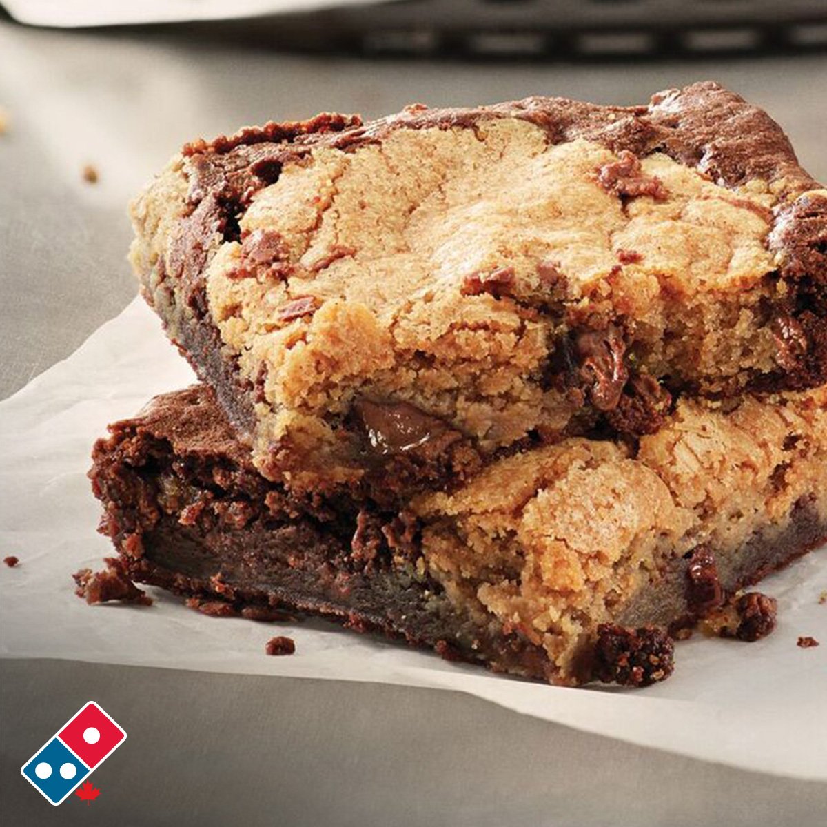 Domino S Canada On Twitter Treat Yourself On National Brownie Day With Our Marbled Cookie Brownie For Dessert