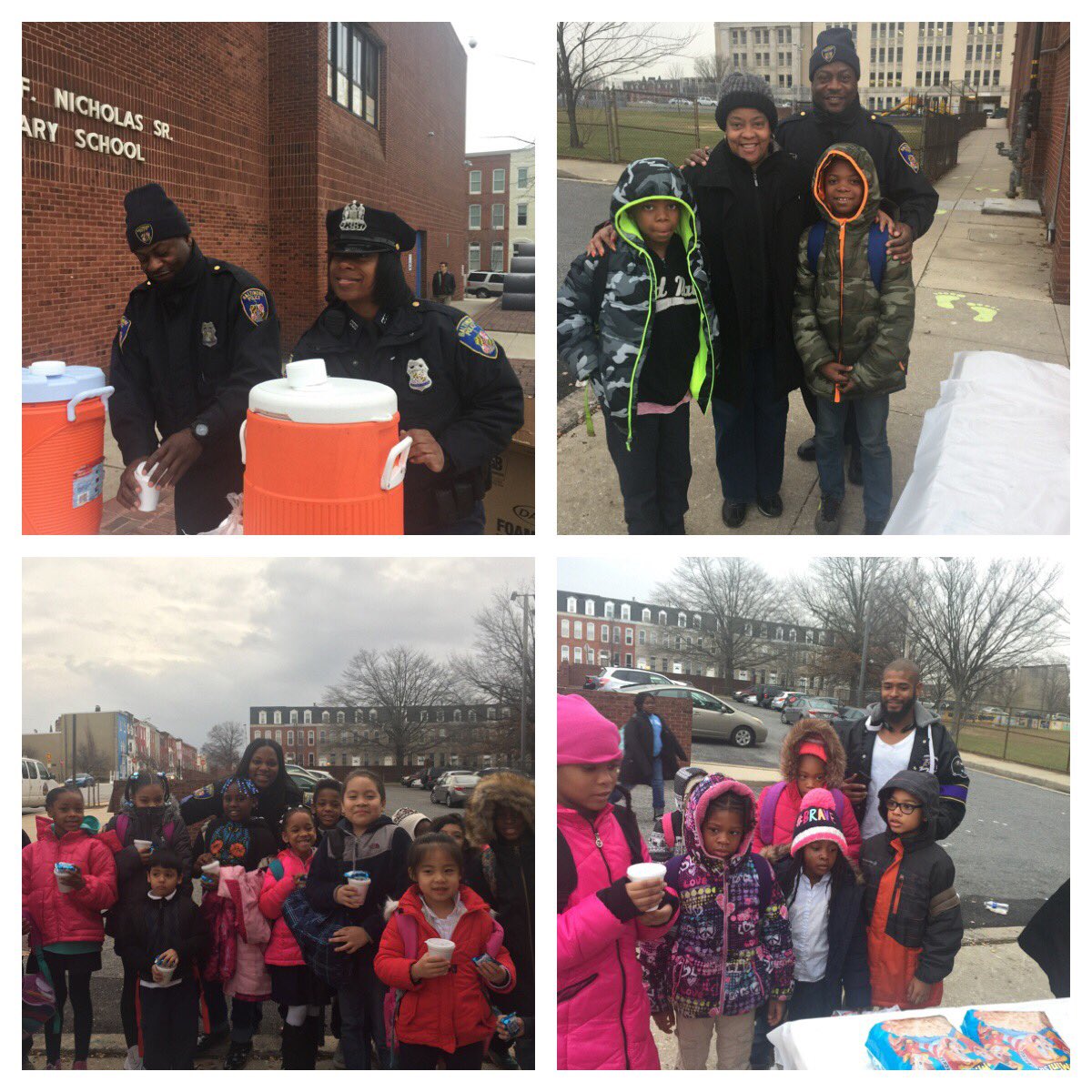 ED CCU Hot Chocolate with a COP 🚓 at Dallas F Nicholas this morning