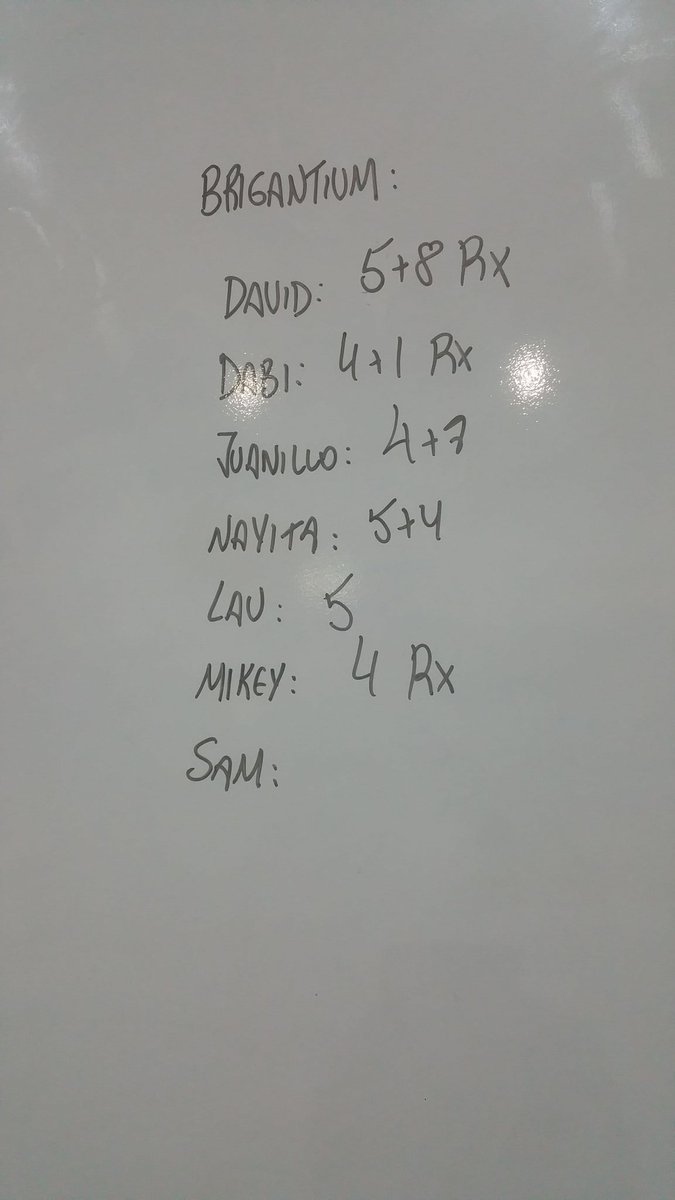 AbsOnFire's tweet photo. @BrigantiumBox @CrossFitDawnE7 this was our score. What's yours? Thanks for the challenge #wodshare #crossfit #london #coruña https://t.co/IIVWu2zdv2