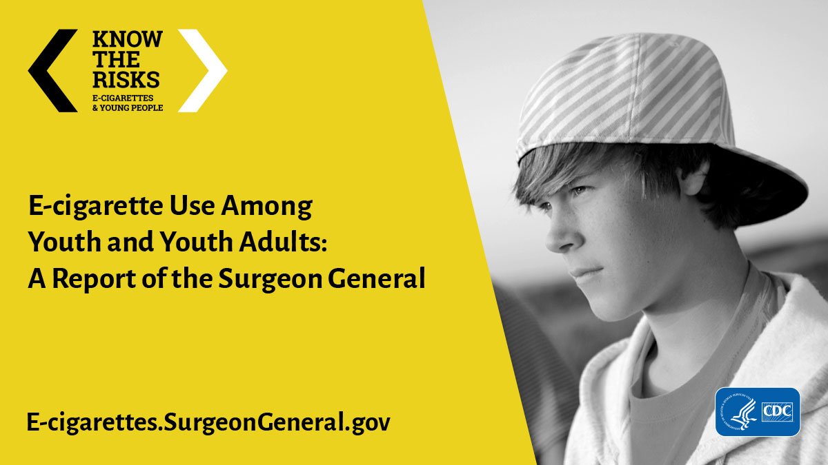 Fact: E-cigarette use poses a health risk to young people. Know the risks &amp; take action at e-Cigarettes.SurgeonGeneral.gov