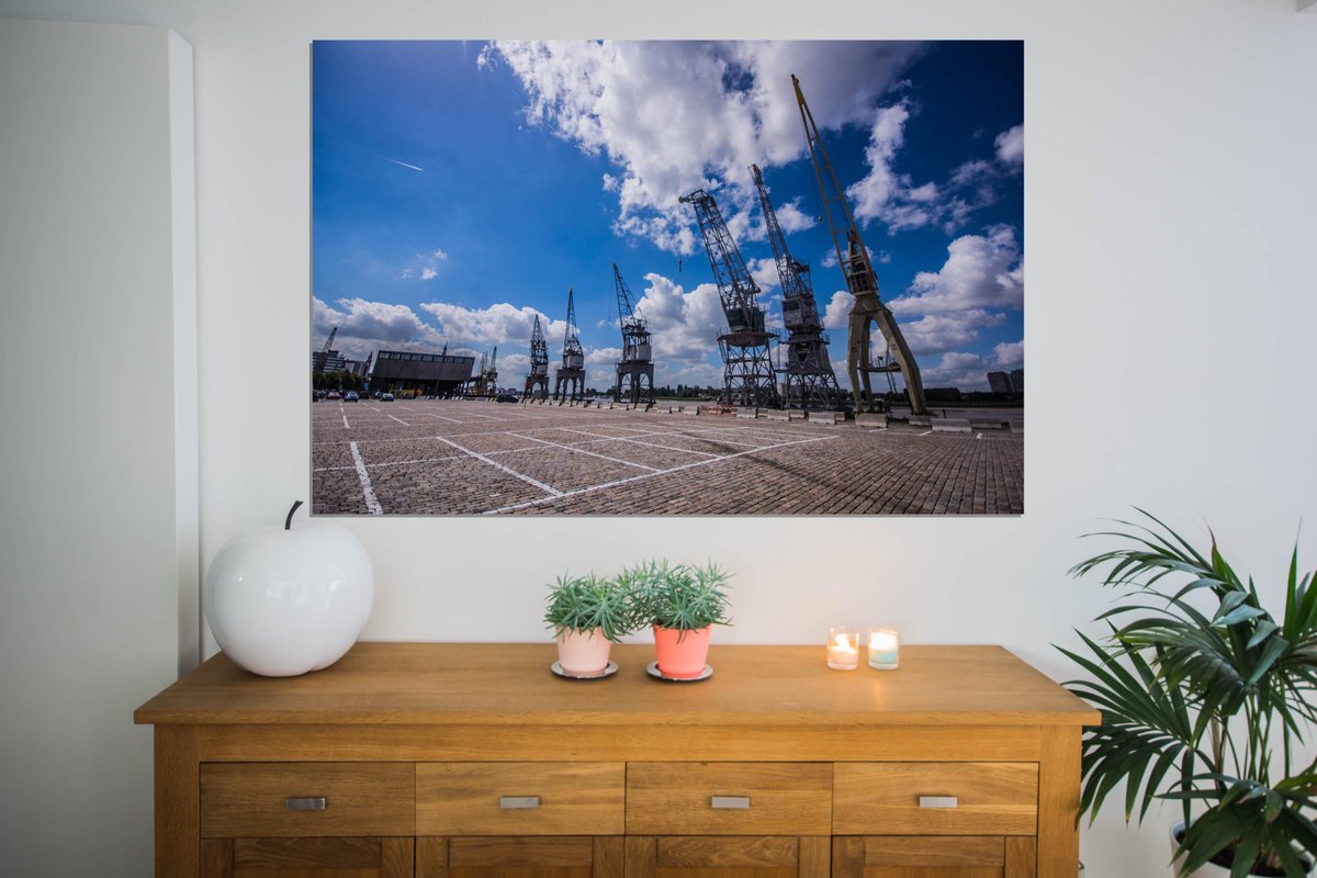 Fiere kranen in vol ornaat | Bestel deze exclusieve print op stadsmus.be | #stadsmus #antwerpen #fineart #print #kerstcadeau