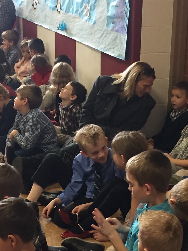 2boysonice's tweet photo. Bec enjoying our little ones @ HC Xmas concert. #RaiderStrong #pcsd_HC https://t.co/7XO1BixCOh