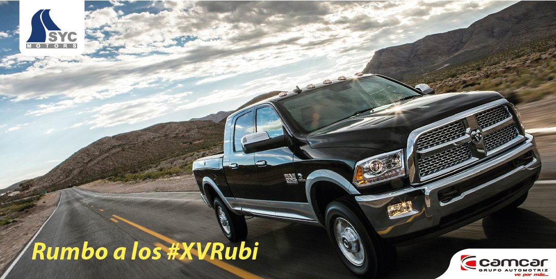 sycmotors's tweet photo. No tienes en que irte a los #XVdeRuby te invitamos a estrenar tu nueva #Ram_Mx Enganche desde 10%, Plazos hasta 72 meses #soloensycmotors https://t.co/IZYuI8pBEE