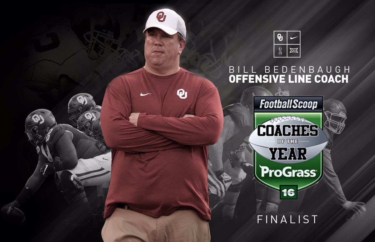 Bob Stoops (@coachbobstoops) on Twitter photo Congrats <a href="/LincolnRiley/">Lincoln Riley</a> & <a href="/OU_CoachB/">Bill Bedenbaugh</a> on being finalists - incredible job by both men! #OUDNA Congrats <a href="/LincolnRiley/">Lincoln Riley</a> & <a href="/OU_CoachB/">Bill Bedenbaugh</a> on being finalists - incredible job by both men! #OUDNA