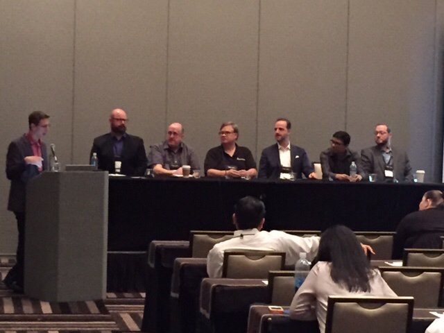 roomkeypms's tweet photo. RoomKeyPMS’s Jeff on the Vantage/Red Lion PMS discussion panel #hotelpms #cue2016 https://t.co/bp5aYb9JIe