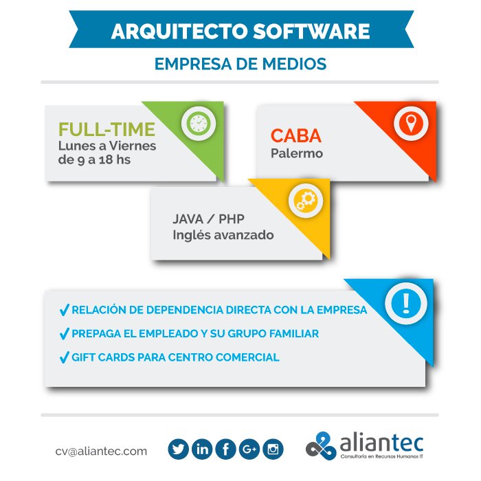 aliantec's tweet image. ¿Contás con experiencia en #Arquitecturadesoftware ? &amp;gt;&amp;gt;&amp;gt; ow.ly/qxYb305c9Wg
