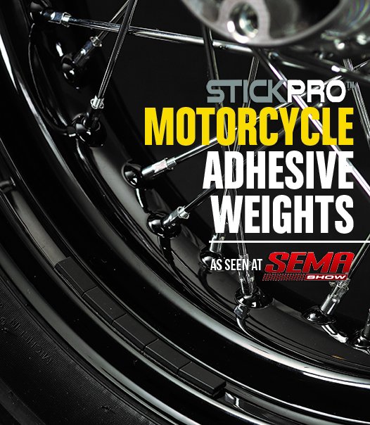 AS SEEN AT SEMA | New StickPro™ narrow-profile steel adhesive wheel weights. Visit plombco.com #Plombco #StickPro # wheelweights