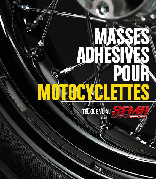 TEL QUE VU AU SEMA | Nouvelles masses adhésives StickPro™ pour motocyclettes. Visit plombco.com #Plombco #StickPro