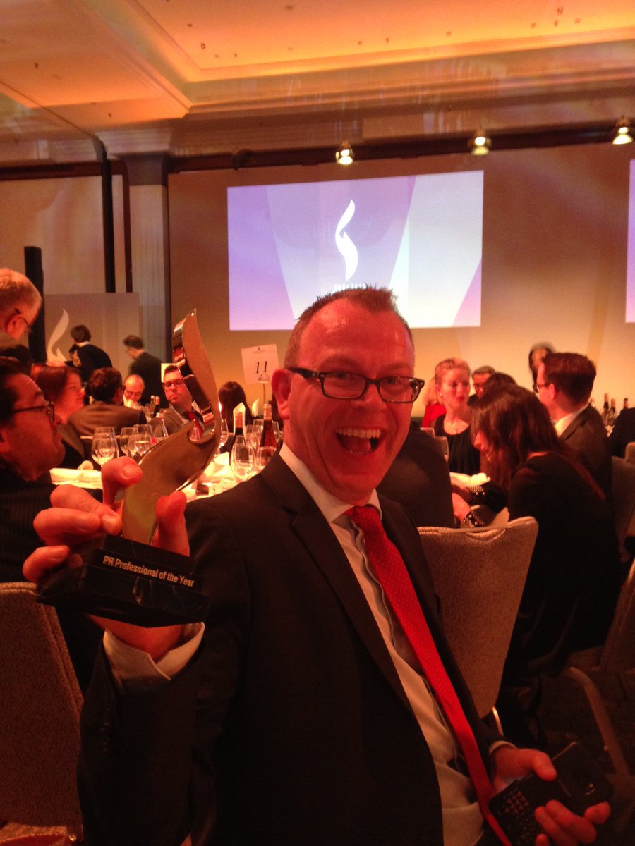 Paralympics's tweet photo. Huge congrats to @craigspence, @paralympics Director of Media & Communications, for winning #eea2016 PR Professional of the Year Award https://t.co/bHGeOkyxae