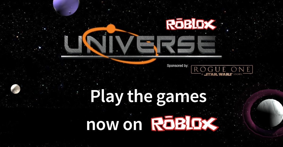 Roblox On Twitter Play The Universe Games Sponsored By Rogueone To Win Prizes And Go See Rogue One A Star Wars Story On Dec16 Https T Co 7n86e8dovf Https T Co Tl3u8zf3g7 - star wars universe roblox