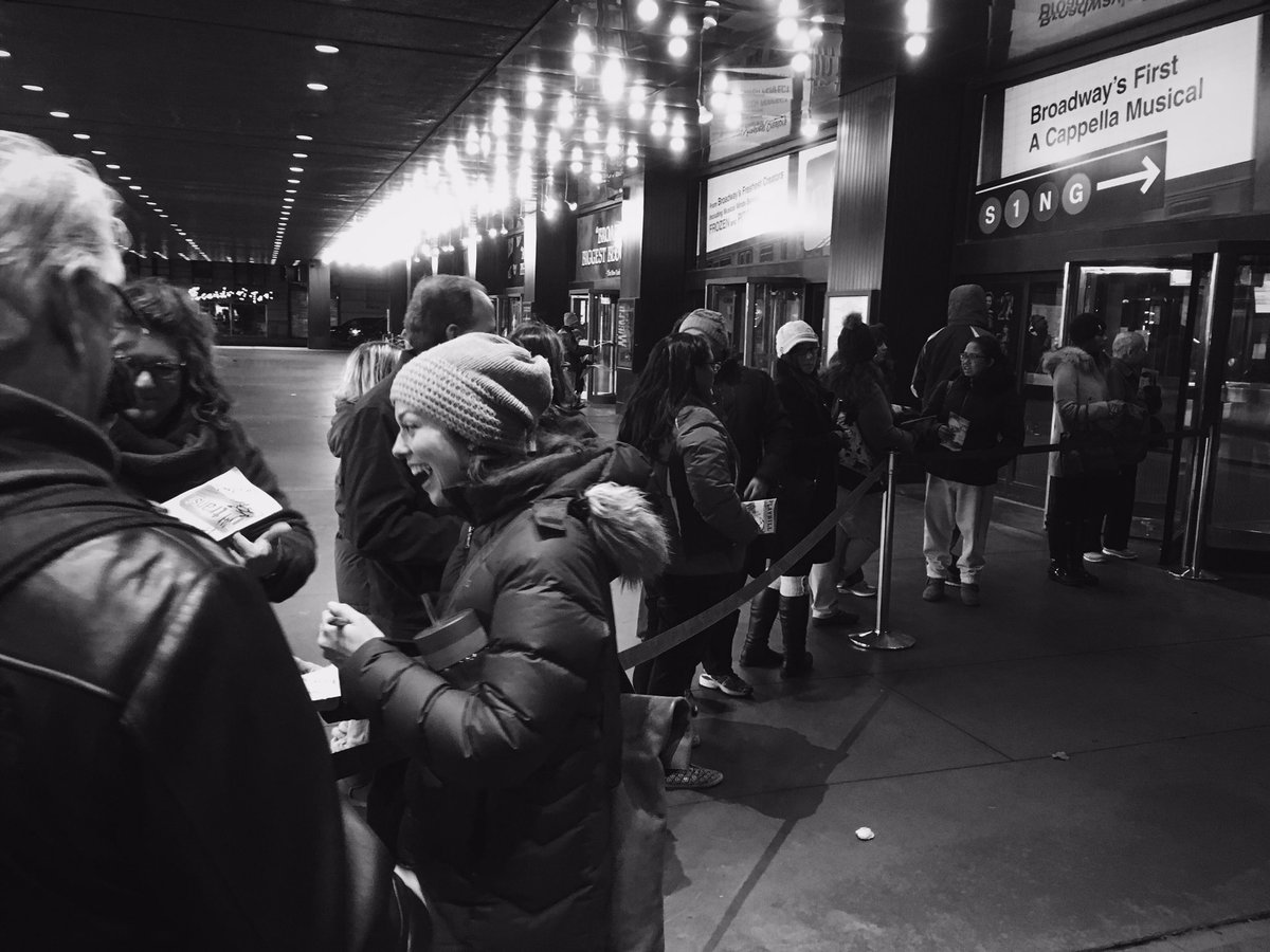 Margo_Seibert's tweet image. Thankful for our @InTransitBway fans, making the #stagedoor an absolute joy! #countdowntoopening #acapella #broadway