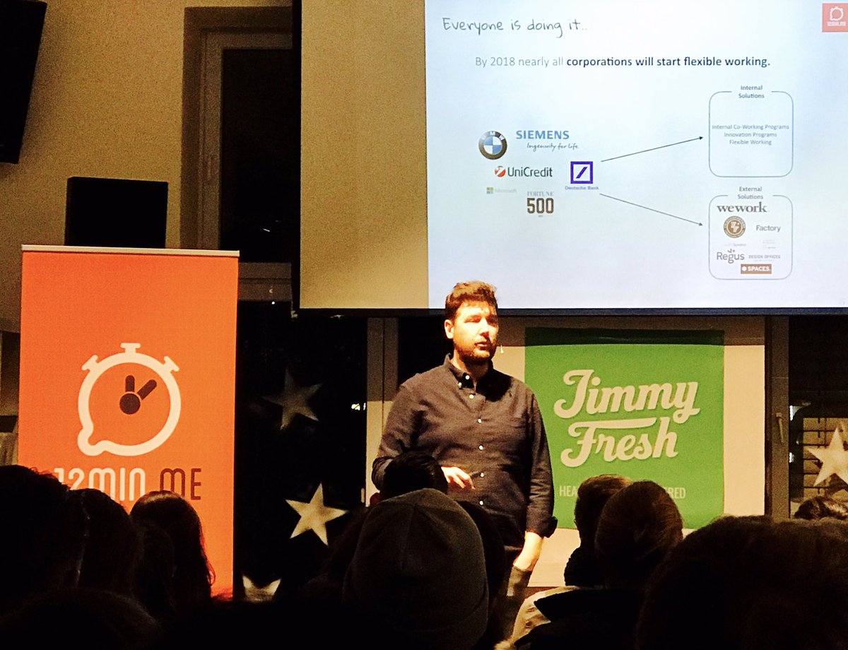 udoklawi's tweet photo. Fantastic speech by @mucallan @12min_me about how @any2anyco is developing a #coworking #experience ticket #12minM @hanni_klose @karmarockit https://t.co/pivorXh36V