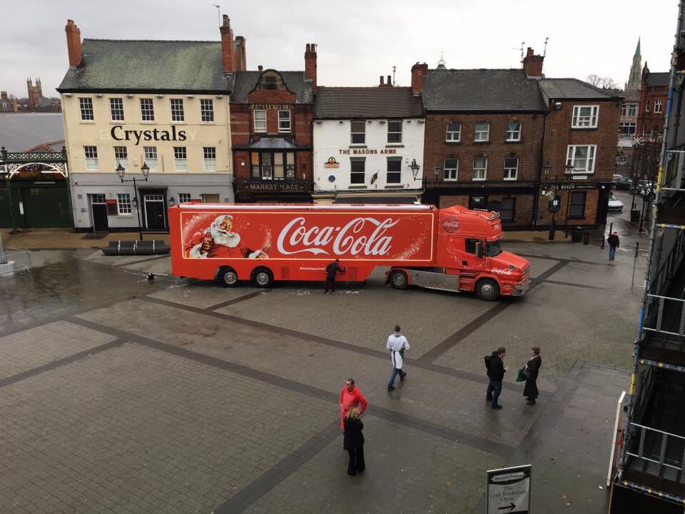 Create_Property's tweet image. It&apos;s here, who&apos;s excited ? @CocaCola #Christmas #CocaColaTruck #doncasterisgreat