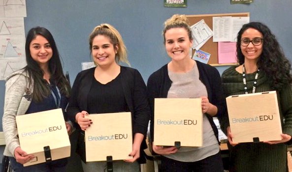 JVHSJaguars's tweet photo. Breakout EDU is here! Looking forward to "unlocking" this in our classes #JUSDshares @breakoutEDU @TeachMendez1 @TrevInnovations @MissFinn_ https://t.co/W2Sa4CPLaX