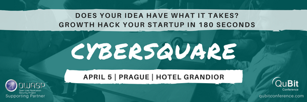 owasp's tweet image. QuBit opens the Door to Cyber Startups. Join CyberSquare! lnkd.in/dMJBFWv  April 5 | PRAGUE @QuBitCon #QuBit2017