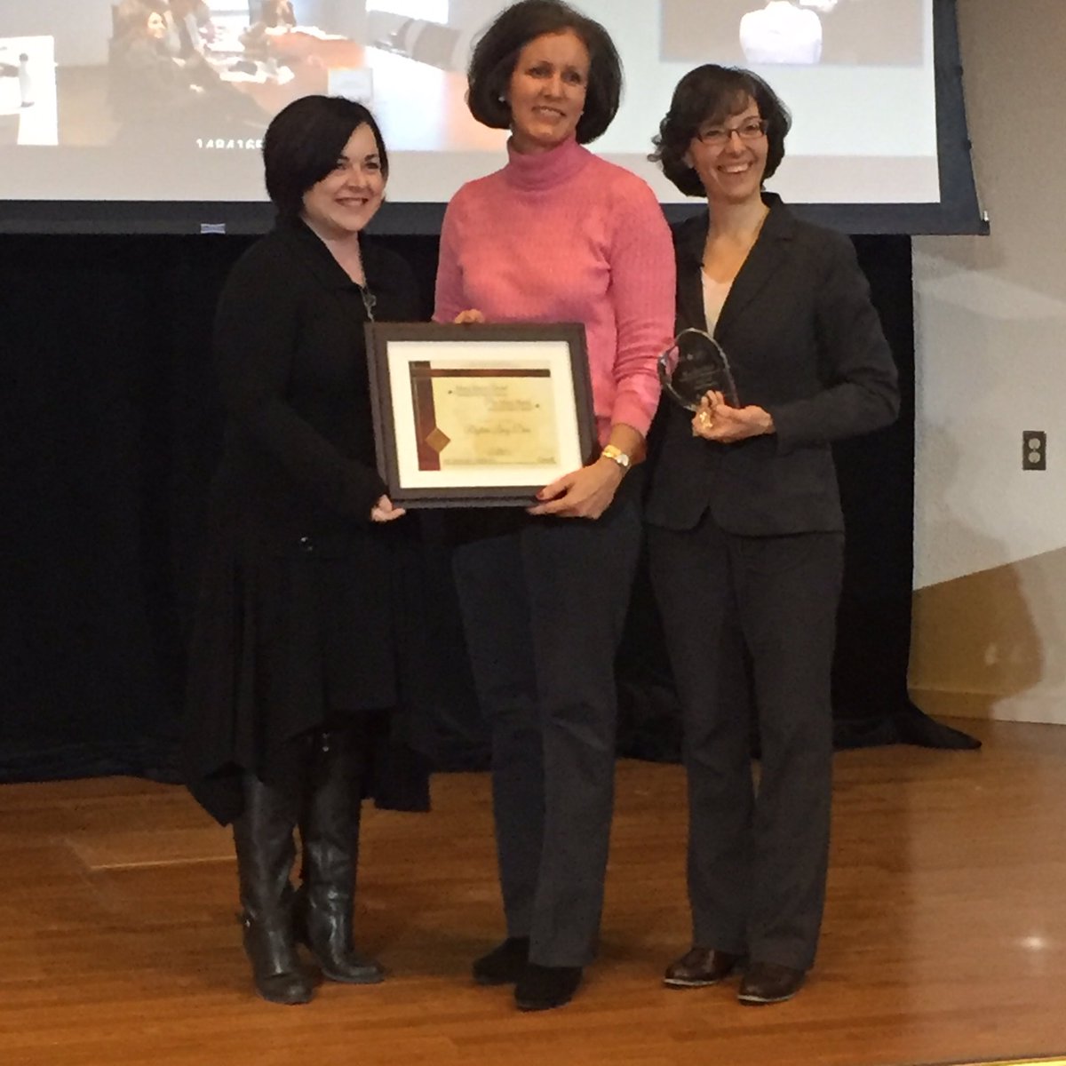 SaraBellColeman's tweet photo. Congratulations @RLangDion ... your public service extends far beyond the workplace! #comfab16 https://t.co/f57v2TApYj