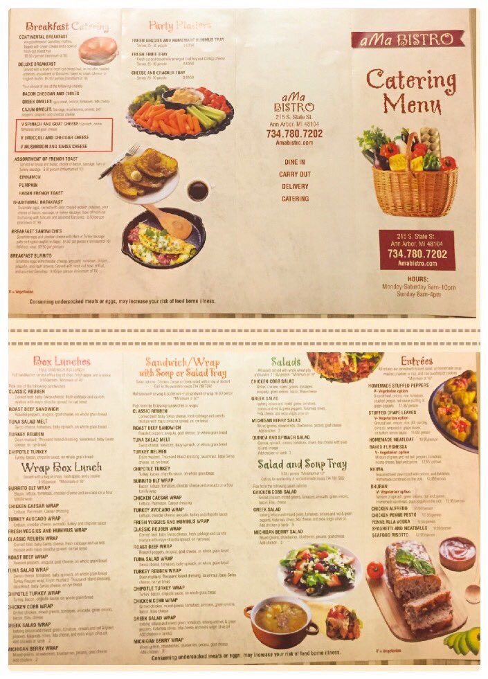 Need holiday catering for the office or home! @amabistro offers breakfast items to lunch and dinner! #downtownannarbor