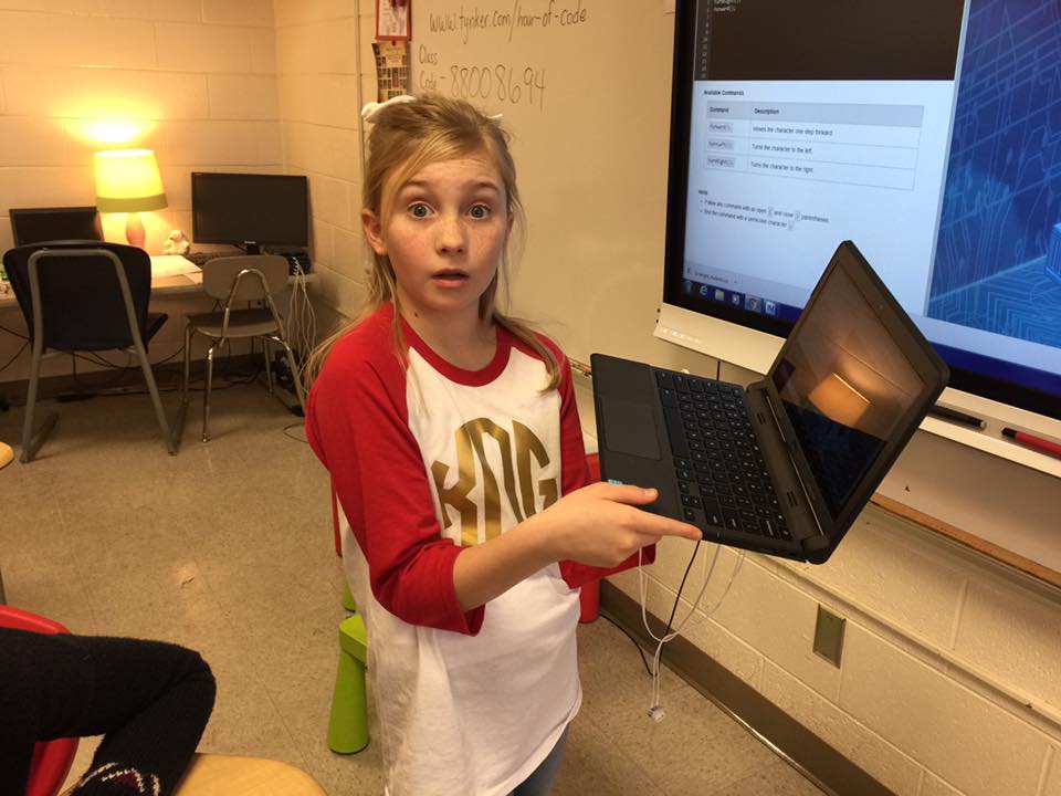 RCSWolvesPLN's tweet image. More coding from Ms. Wright&apos;s class #WestEndElementary #HourofCode #RCSHourOfCode #CSEdWeek #RCSWolvesPLN #TeachRCS @RomeCitySchools