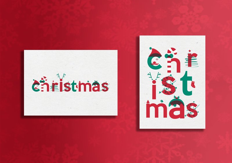Getting in the #festive mood having designed some #christmascards 
#GraphicDesign #freelance #designer #creative #illustration #typography