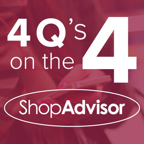 ShopAdvisorInc's tweet photo. We ask 4 Q's, an industry pro gives 4 A's, and we post it at 4pm. Get in on our new blog series #shopadvisor https://t.co/xBdIA4o73A https://t.co/nvmwcg6uNh