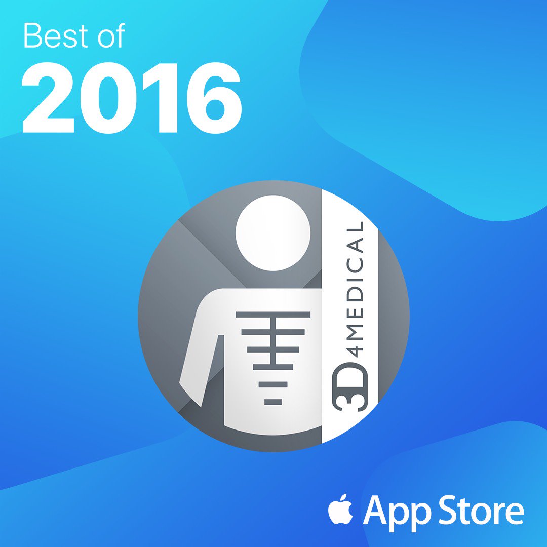 CompleteAnatomy's tweet photo. #CompleteAnatomy has been chosen as @AppStore #BestofAppStore 2016! Thrilled to be included - thanks to all our customers for your support. https://t.co/n3AYXaEr4J