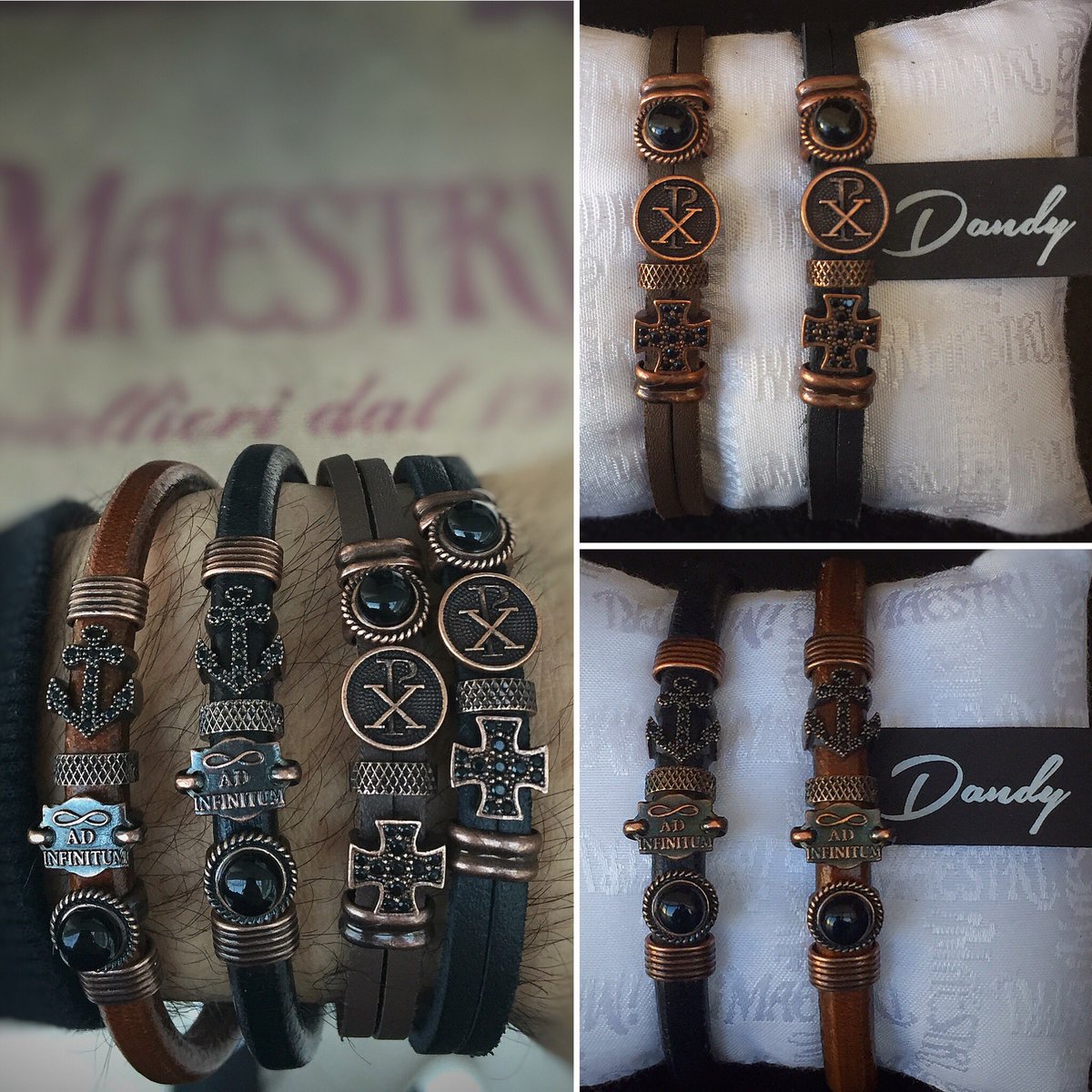 imaestri1914's tweet photo. Bracciali #dandy in esclusiva nelle gioiellerie #imaestri 
#braccialiuomo #bracciali #bracelets https://t.co/p4kovleOUF