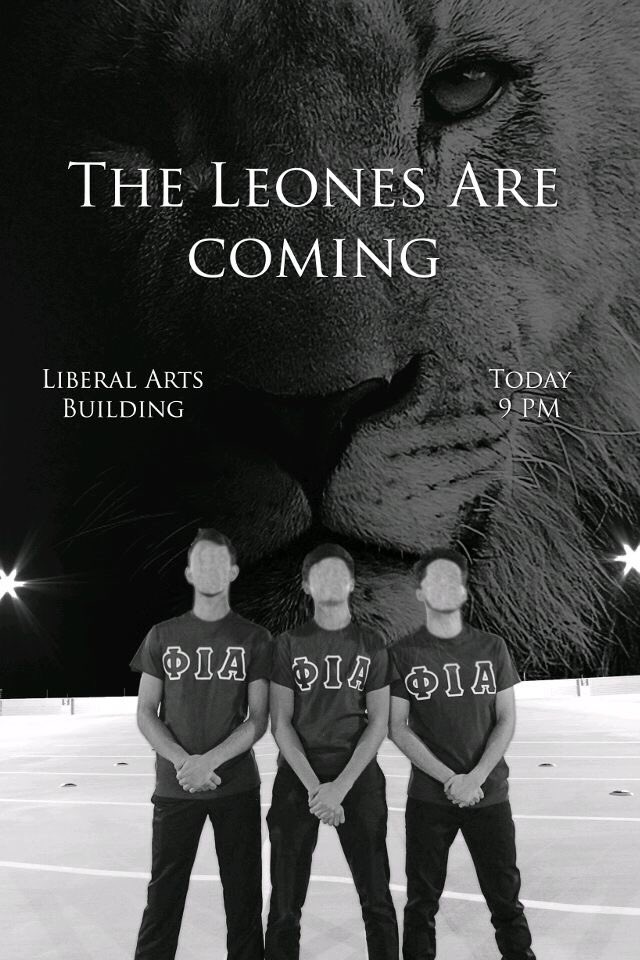 LegendaryLerma's tweet image. TONIGHT!!! Come out and meet our new Distinguished brothers of Phi Iota Alpha! #ΦΙΑ #BetaEpsilon #Semper 🦁