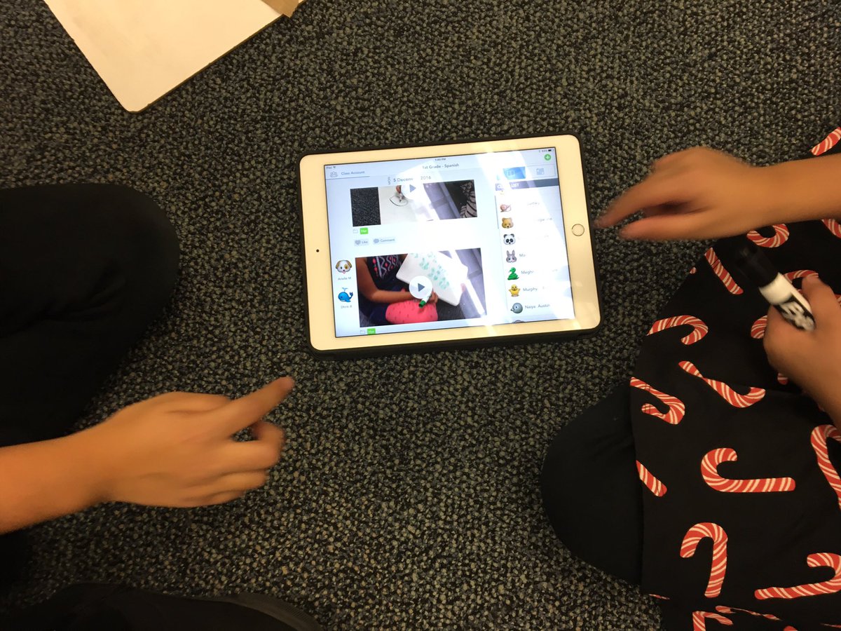 1st grade Ss reviewing "Partes de la cara y números"  <a href="/Seesaw/">Seesaw</a>  #otegrowingminds