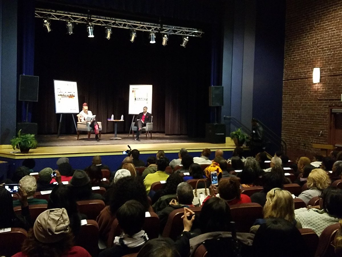 Sold out Guild Theater in Oak Park for last <a href="/indivizible/">IndiviZible</a> with <a href="/MsTerryMcMillan/">Terry McMillan</a>