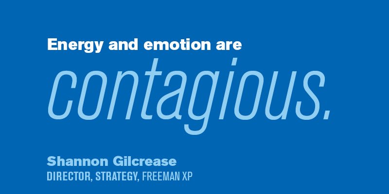 FreemanCo's tweet photo. .@ShannonGilcreas: Wherever we go, we are in an energy field that effects how we feel. Be open to sharing your energy with others. #ExpoExpo https://t.co/uiIkTEAiIJ