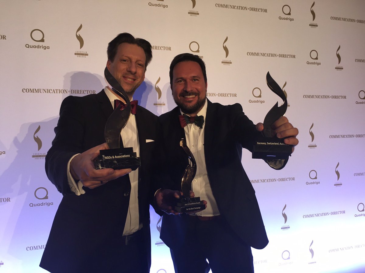 rmaessen's tweet photo. And: Jury's Excellence Award for the Best Campaign!! #KeysofHope @KetchumPR @ketchumpleonger @flahertyrob @barrirafferty @vickywagner https://t.co/tM5t78y5uu