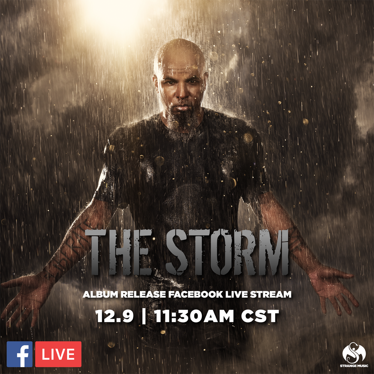 TechN9ne's tweet photo. Don't forget! I'll be kixin it on FB Live TOMORROW to talk about #TheStorm and more.

Check it out! https://t.co/TElVJZmoFL