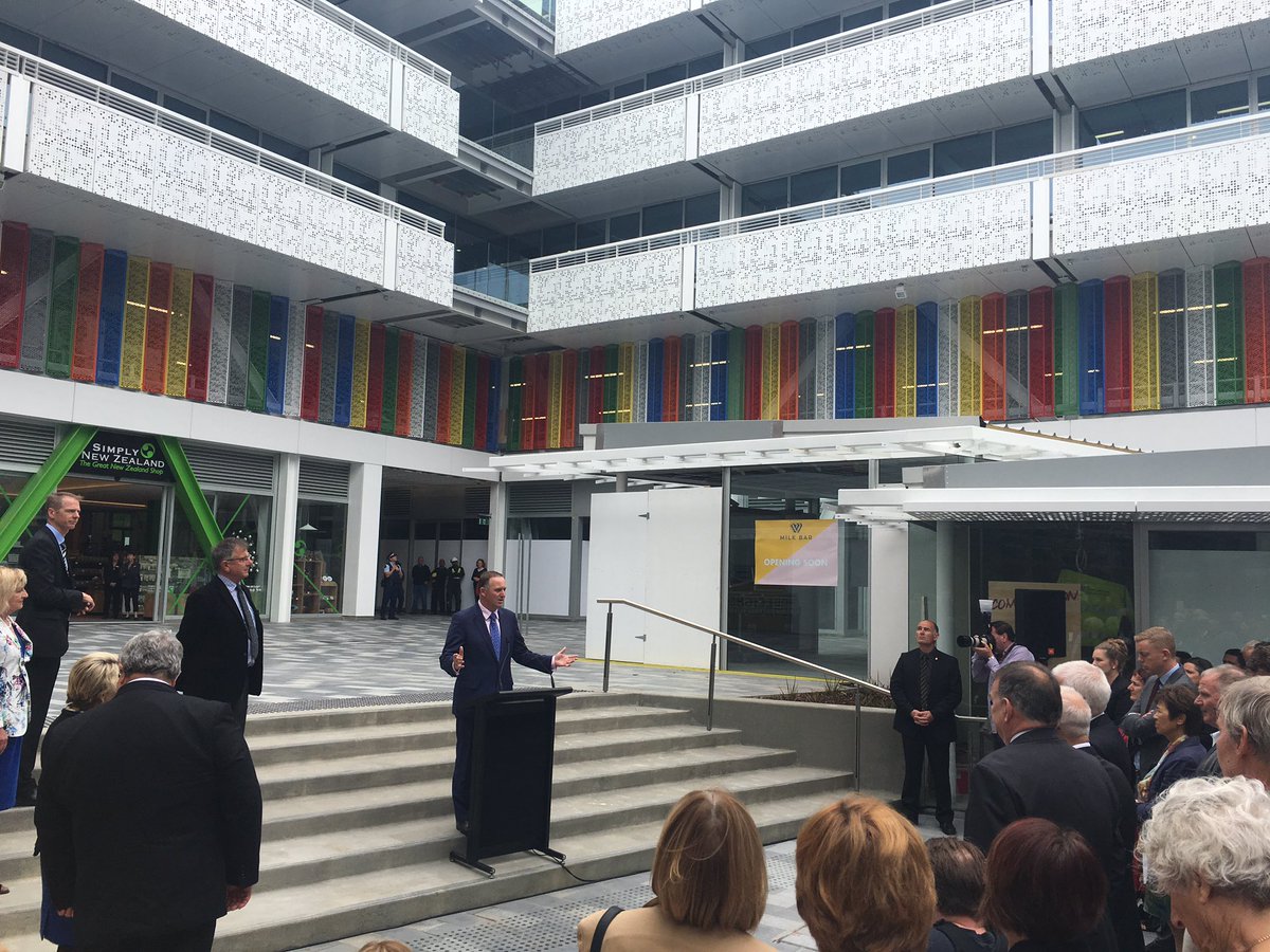 This morning the Prime Minister opened stage two of the BNZ Centre, the latest development complete in the Retail Precinct #chch