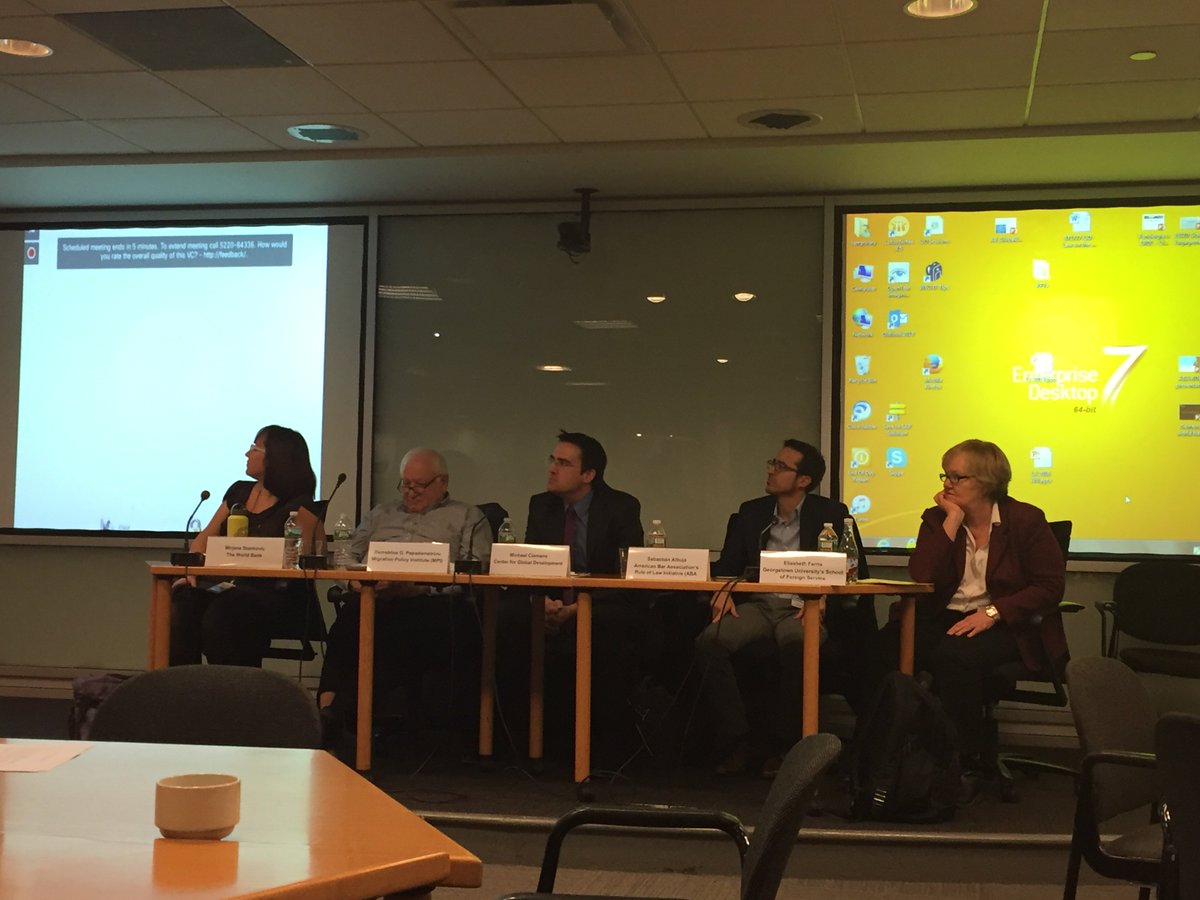ABARuleofLaw's tweet photo. ABA ROLI Africa deputy director focuses on role/potential of #ruleoflaw actors in the current displacement crisis at #LJDWeek2016 discussion https://t.co/qQA8X8mF68