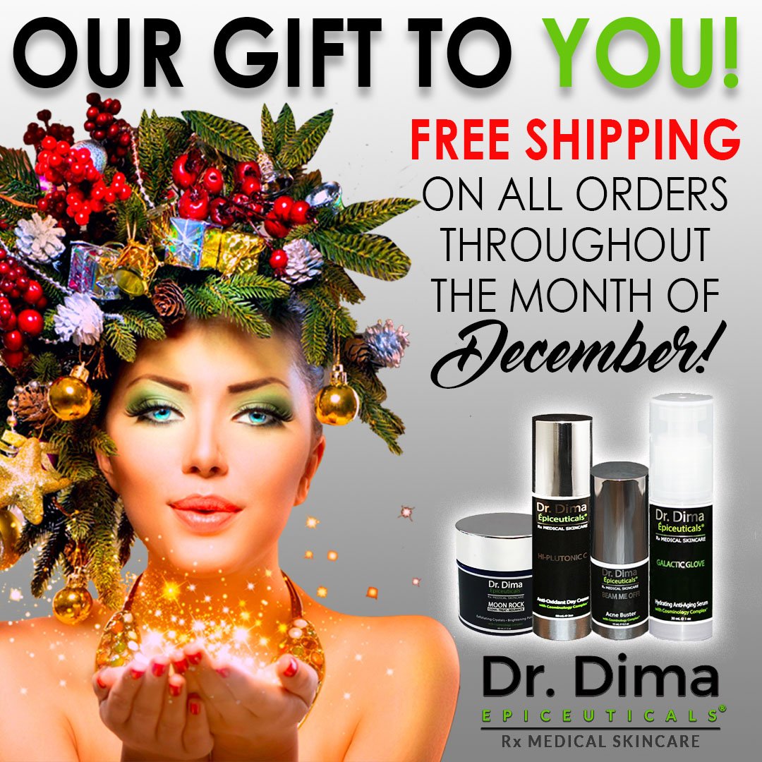 Epiceuticals's tweet photo. For the entire month of December shipping will be free on all orders! Stock up on the best skincare by visiting https://t.co/NaCsaAKCUf https://t.co/NYntjvhKAP