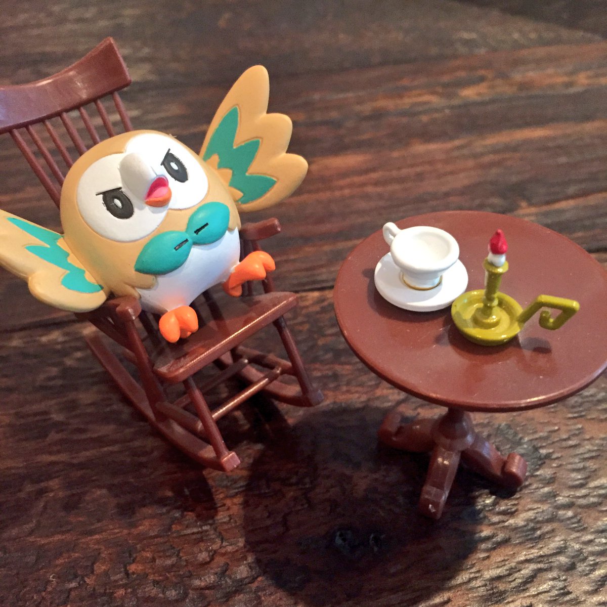 HollyConrad's tweet photo. ROWLET SCREM AT the TEA ☕️ https://t.co/m745xiQpQY