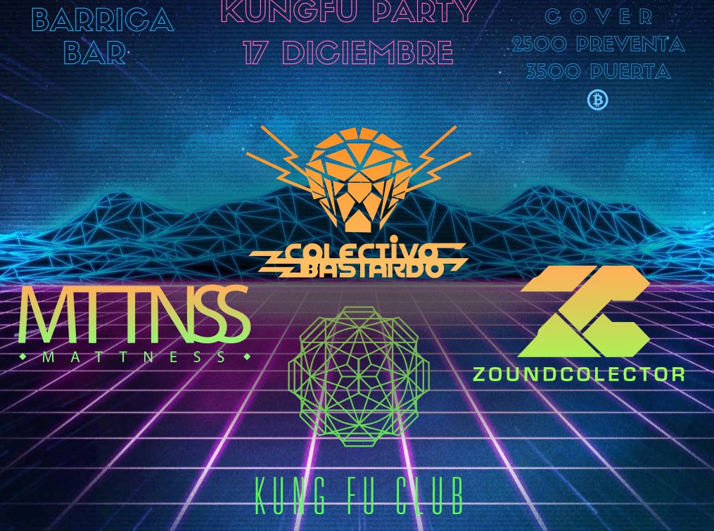 loskungfuclub's tweet photo. ¡BARQUISIMETO! Sábado 17 de Diciembre @ZoundColector @Mattness @colectiBastardo @loskubgfuclub todos juntos en un solo lugar @BarricaBar https://t.co/aPl8GrkkgT