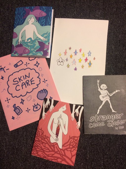 Haul from zine sale at Carr Haus!! Come get some zine$ it ends at 8:30pm tonight!!! 