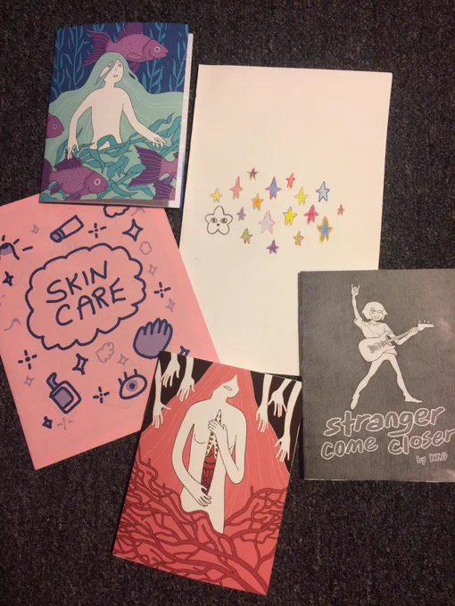 Haul from zine sale at Carr Haus!! Come get some zine$ it ends at 8:30pm tonight!!! 