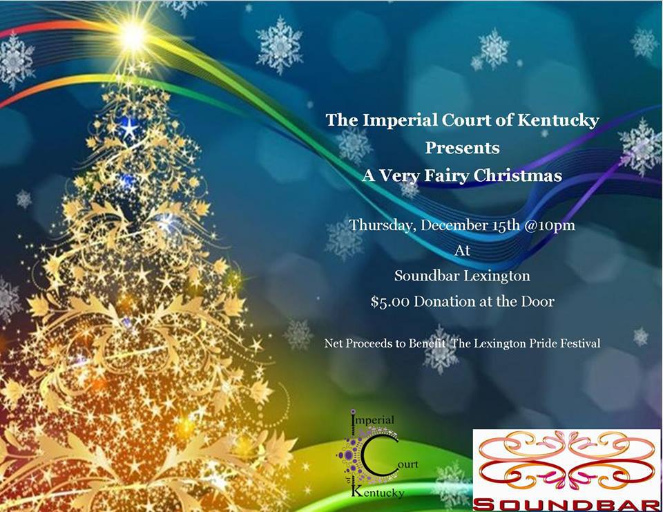 A Very Fairy Christmas is only one week away! lexpridefest.org/site/?p=4236