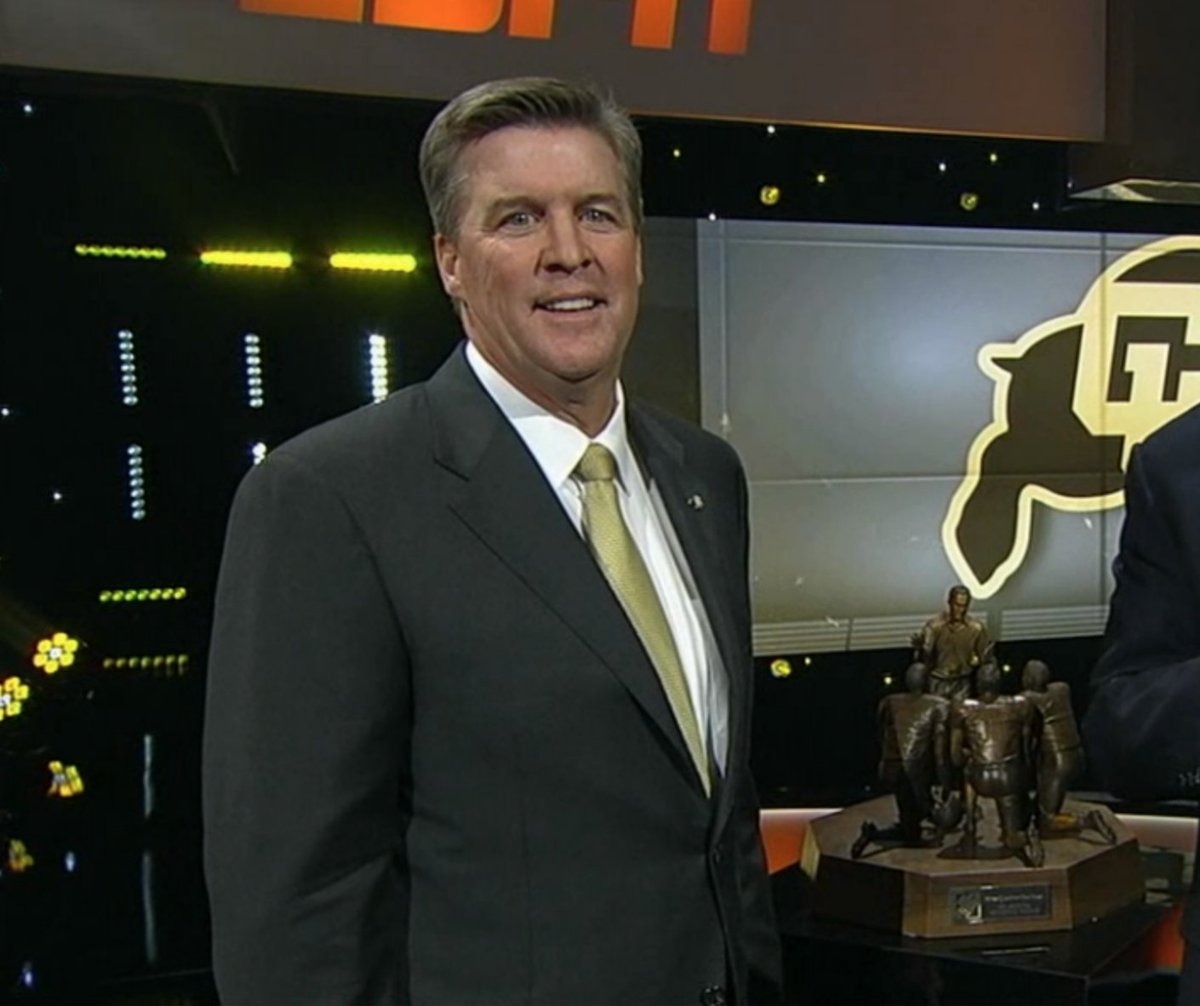 Congratulations to <a href="/RunRalphieRun/">Colorado Football</a>'s Mike MacIntyre on winning The Home Depot Coach of the Year Award.