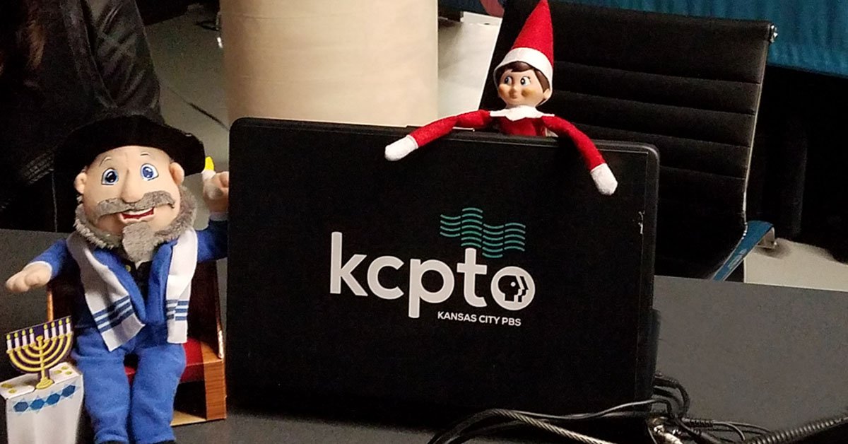 FlatlandKC's tweet photo. Sammy and Sprinkles are "helping" @KCPT's pledge tonight! See if you can spot them on the air in between watching #MyReDream & #BurntLegend. https://t.co/EQ1CRC8knZ