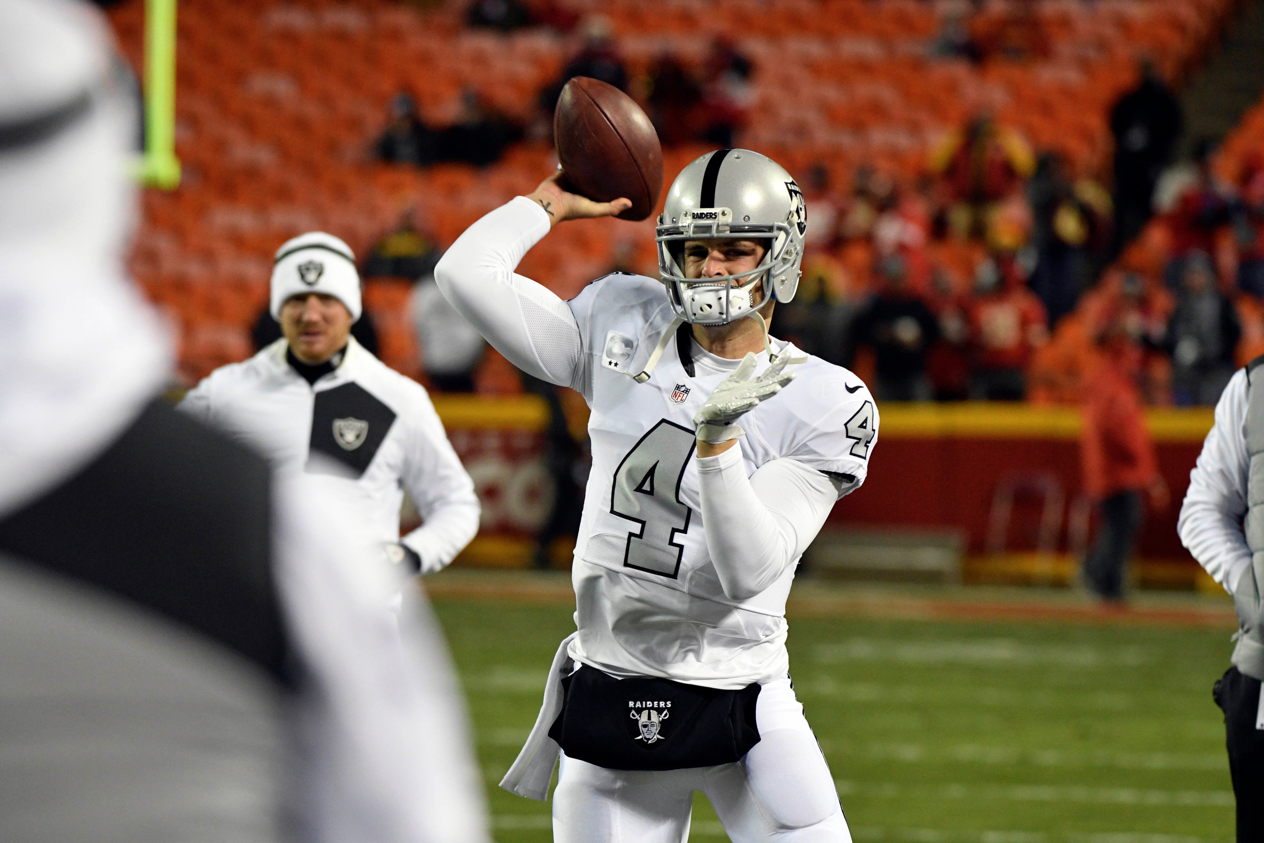 Derek carr jersey color rush sales