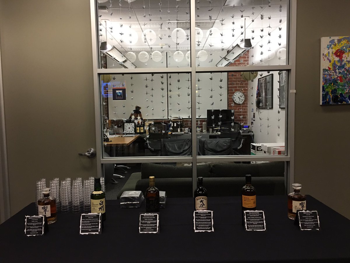 corinna_albert's tweet photo. #wsgrsoma Holiday party complete with a Japanese Whisky tasting. #ilovemyjob https://t.co/KoMaco085L